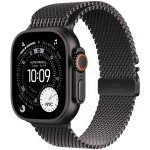Apple watch ultra 3 - 49 mm - titane noir / bracelet milanais - l - cellular