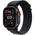 Apple watch ultra 3 gps + cellular 49mm boitier en titane noir avec boucle alpine noir large