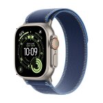 Apple watch ultra 3 - 49 mm titane bracelet bleu gps - wifi + cellular m / l