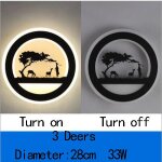 Applique murale led intelligente avec t�l�commande sans fil, design nordique moderne, ?clairage d'int?rieur, ...