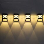 Applique murale rgb ? ?nergie solaire, imperm?able et intelligente, style r?tro, luminaire d�coratif ...