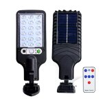 Applique murale solaire led avec dtecteur de mouvement pir et tlcommande intelligente, impermable, ...