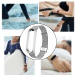Argent bracelet compatible pour xiaomi band 4 / mi band 3, sangles de remplacement en m�tal