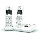 As690a duo - t�l�phone fixe sans fil avec r�pondeur, 2 combin�s avec grand ecran r�tro�clair� pour un ...