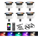 Asas - wifi spot led encastrable extrieur rgbw Ø45mm 12v rgb / blanc chaud contrleur etanche ip67 ...