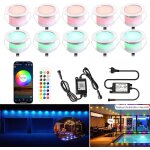 Asfasfq - lot de 10 wifi rgb spot led eclairage extrieur spot led extrieur encastrable compatible avec ...