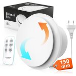 Asfasfq - extracteur d'air 150 mm rversible, 6 vitesses ventilation, tlcommande, voyant lumineux, ...