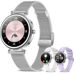Asfasfq - montre connecte femme avec appel bluetooth, 1, 27  hd smartwatch femme avec ip67 fonction ...