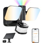 Asfasfq - projecteur led extérieur connectée a double alimentation, lampe 25w / 3000lm alimenté par solaire ... Asfasfq - projecteur led extérieur connectée a double alimentation, lampe 25w / 3000lm alimenté par solaire ...
