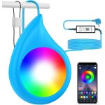 Asfasfq - projecteur a led pour piscine 20w smart, lampe couleur contrle par app, timing / synchronisation ...