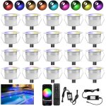 Asfasfq - wifi lampe au sol spot encastrable - lumire rgbw (rgb + blanc chaud) etanche ip67 Ø31mm - ...