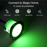 Asfasfq - wifi spot led encastrable extrieur rgbw Ø45mm 12v rgb / blanc chaud contrleur etanche ip67 ...