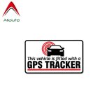 Autocollant d'avertissement de voiture, 11cm x 6cm, en pvc, traceur gps ajust�, �tanche, pour suzuki ...