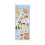 Autocollants sries color mignon, etiquette de dessin anim coren ours mignon, papeterie de coque de ...