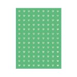 Autocollant sries lettres symboles en pvc, etiquette colore au laser, dcoration pour ordinateur portable, ...