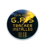 Autocollant en vinyle pvc 12cm x 12cm pour moto, accessoires de voiture avec traceur gps installé, autocollant ... Autocollant en vinyle pvc 12cm x 12cm pour moto, accessoires de voiture avec traceur gps installé, autocollant ...