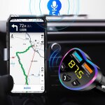 Autoradio sans fil bluetooth 5. 0 fm, lecteur de musique aux, multifonction, haute qualit�, chargeur ...