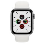 Apple watch series 5 oled 44 mm num�rique 368 x 448 pixels ecran tactile 4g acier inoxydable wifi gps ...