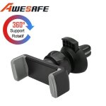 Awesafe support tlphone voiture [clip militaire] porte tlphone voiture rotatif a 360 pour smartphone ...
