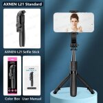 Axnen - perche a selfie pour téléphone portable l21, trépied avec extension, télécommande sans fil pour ... Axnen - perche a selfie pour téléphone portable l21, trépied avec extension, télécommande sans fil pour ...