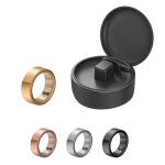 Bague connect�e argent�e suivi cardiaque sommeil temp�rature etanche ip68 or yonis