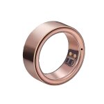 Bague connect�e bluetooth suivi sant� cardiaque sommeil etanche noir taille 9 or rose yonis