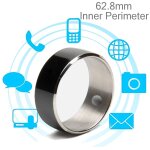 Bague connect�e nfc id ic smart ring bijou high tech android ios noir 63 mm yonis