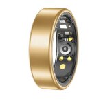 Bague connect�e taille 14 rouge suivi cardiaque sommeil et contr�le photo 5atm or yonis