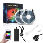 Bande lumineuse led etanche et flexible avec wi fi, rvb, smd 2835, 5 / 10 / 15m, 12v dc, ruban de lumi�re ...