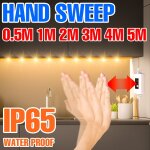 Bande lumineuse led intelligente avec capteur de mouvement pir, lumire de nuit, balayage des mains, ...