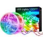 Bande lumineuse led rgb changeante avec t�l�commande, 20 m�tres, synchronisation de musique intelligente, ...