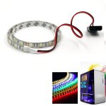 Bande lumineuse rgb led 12v, tlcommande 24 touches, pour botier d'ordinateur, bande adhsive d'clairage, ...