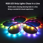 Bande lumineuse rgb led adressable individuellement, etanche, 5v ws2812b, ws2812 smart ic 30 / 60 / 144 ... Bande lumineuse rgb led adressable individuellement, etanche, 5v ws2812b, ws2812 smart ic 30 / 60 / 144 ...