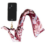Bandouli�re foulard amovible pour smartphone universel motif bandana force case bordeaux