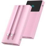 Banque d'alimentation de chargeur portable avec 2 c�bles int�gr�s 13000mah pd chargeur de t�l�phone portable ...