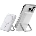 Banque d'alimentation sans fil magn�tique, batterie pliable avec magsafe 10000mah, pack chargeur iphone ...