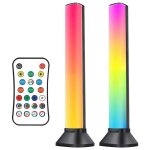 Barres lumineuses intelligentes à led, rvb à couleur changeante, lumières de jeu avec modes de synchronisation ... Barres lumineuses intelligentes à led, rvb à couleur changeante, lumières de jeu avec modes de synchronisation ...