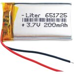 Batterie 651725 lipo 3. 7v 200mah 0. 74wh 1s 5c liter energy battery pour l'lectronique rechargeable ...