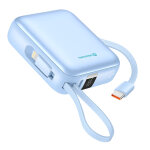 Batterie externe 10000mah / 22. 5w, c�bles usb - c et iphone lightning - swissten bleu swissten bleu