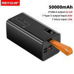 Batterie externe portable usb c, grande capacit� 50000mah, 20000mah, charge rapide, batterie de rechange ...