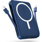 Batterie externe mag - safe 10000mah, avec 2 c�ble charge rapide pd 20w batterie externe iphone, portable ...