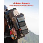 Batterie externe solaire chargeur solaire - 27000mah power bank solaire 22, 5w chargement rapide chargeur ...