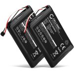 Batterie gps compatible avec garmin edge 810, edge 800, edge touring (1000mah, 3. 7v) 2x batterie de ...