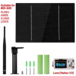 Batterie intgre meshtastique esp32 a energie solaire 4w, avec antenne lora sx1262, wi - fi, bluetooth, ...