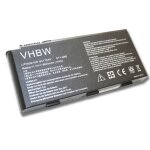 Batterie li - ion 6600mah 11. 1v noire pour msi megabook gt60, gt60r, gt60ws, gt60wsph, gt70, gt70h, ...