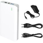 Batterie rechargeable lithium - ion 15600mah 57wh avec chargeur 12 v, sortie 9 v cc et 5 v usb, pour ...