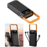 Batterie solaire externe chargeur 4 en 1 pour smartphone 20000 mah - powerbank