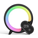 Belle haut - parleur en forme de q r�veil a lumi�re ambiante bo�te de son st�r�o durable intelligente ...