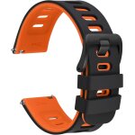 Bicolore bracelets de montre, caoutchouc silicone, lib�ration rapide, bandes de rechange pour homme et ...