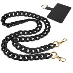 Bijou de téléphone chaîne grosse maille 120cm moxie série ibiza noir Bijou de téléphone chaîne grosse maille 120cm moxie série ibiza noir